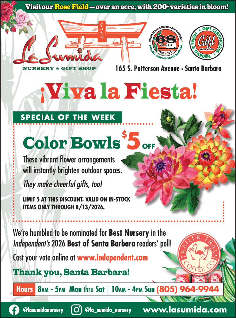 Color Bowls on sale at La Sumida Nursery through August 13, 2026